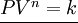 \frac{P V^n = k}{}