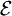 \mathcal{E}\,